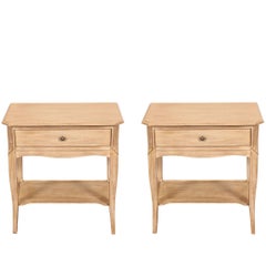 Vintage Pair of Single Drawer Quality Side Tables