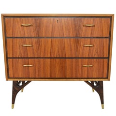 Swedish Modern Rosewood and Oak Gentleman's Chest