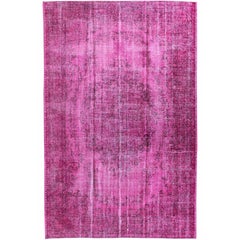 Vintage Turkish Overdyed Rug