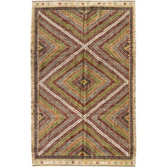 Vintage Turkish Jijim Rug