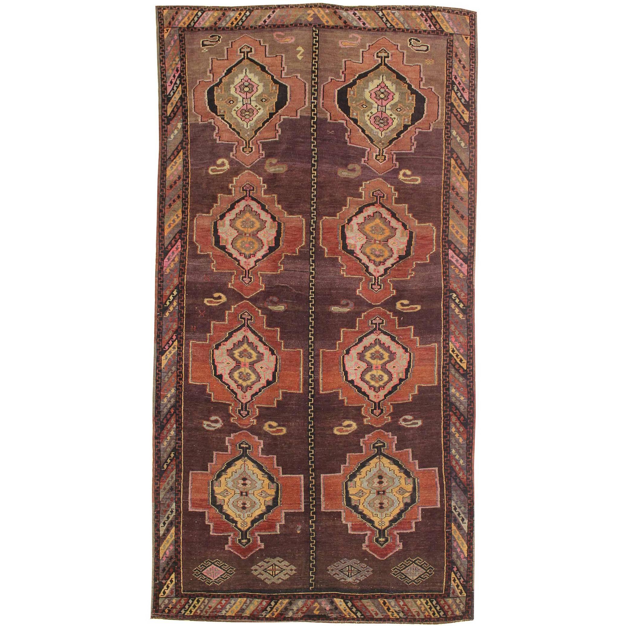 Vintage Turkish Kars Rug For Sale