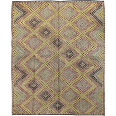 Vintage Turkish Jijim Rug