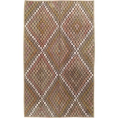 Vintage Turkish Jijim Rug