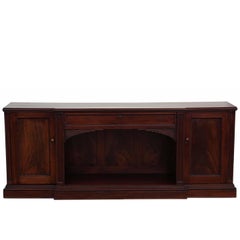 Antique Large Quality Regency Flame Mahogany Sideboard Chiffonier, circa 1825