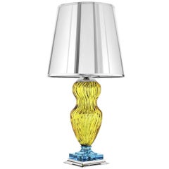 Tiepolo Lamp in Yellow and Aquamarine