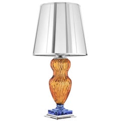 Tiepolo Lamp in Amber and Blue