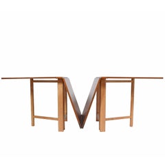 Signed Bruno Mathsson 'Maria' Expandable Dining Table for Karl Mathsson, 1961