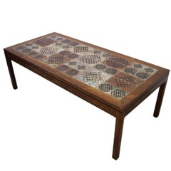 Ceramic Tile Coffee Table By Tue Poulsen At 1stdibs Tue Poulsen Tile Rosewood Coffee Table Denmark 1960s
