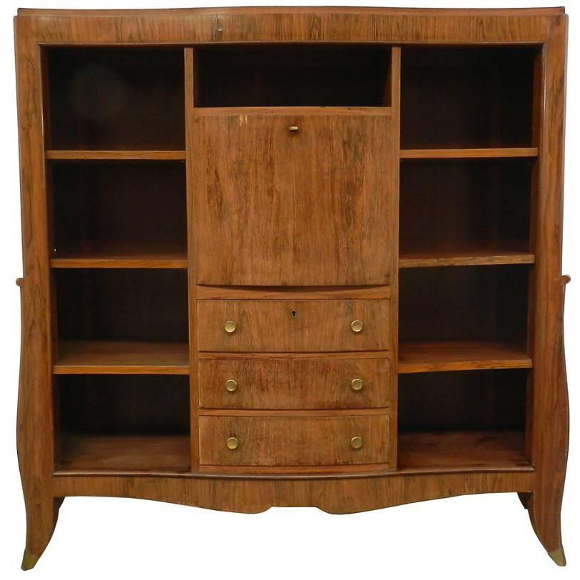 Art Deco Bookcase Veneered with Mahogany, circa 19201930 at 1stDibs