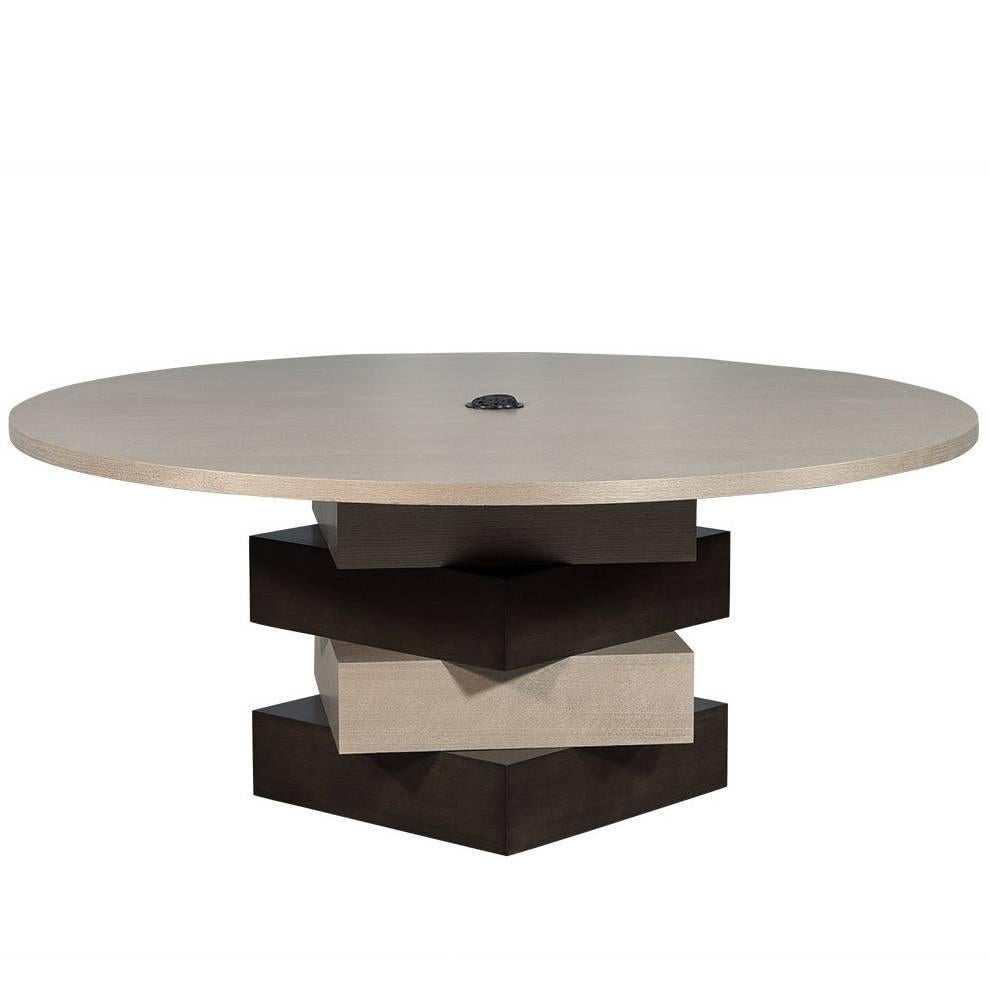 Carrocel Custom Modern Round Dining Conference Table