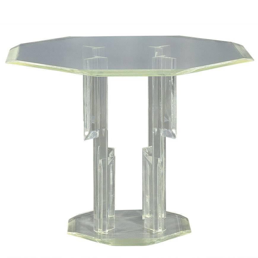 Vintage Lucite Center Hall Table