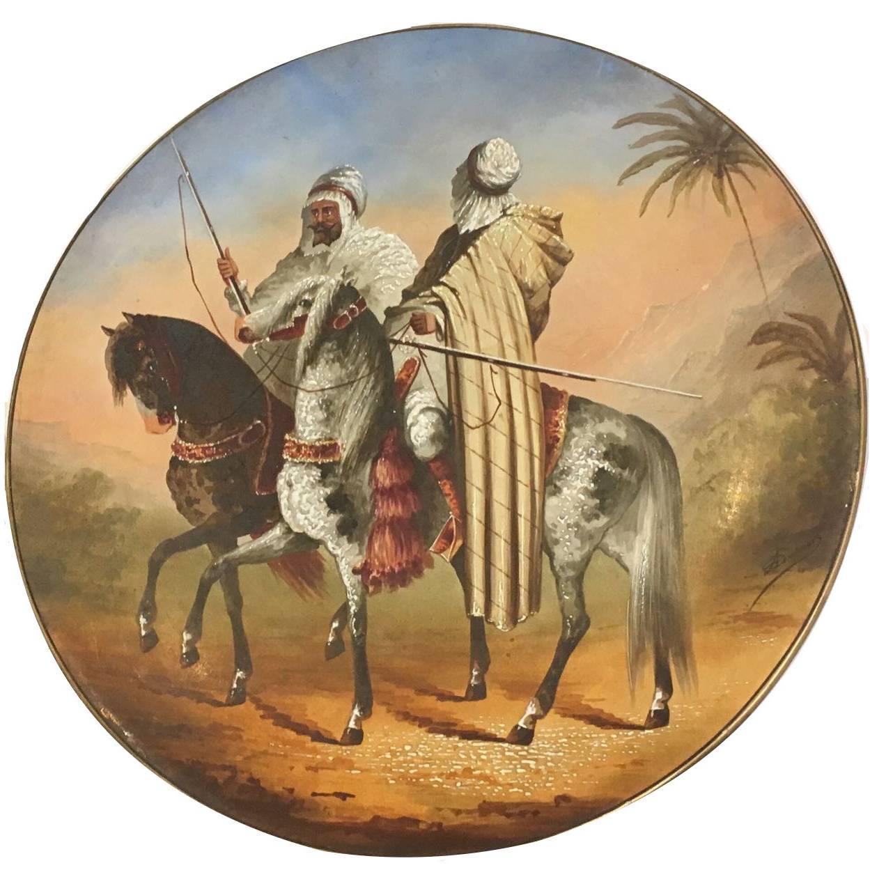 Austrian Orientalist Plate, Made for the Islamic Market, 19th Century For Sale