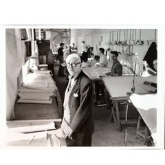 Robert Doisneau, Portrait of Le Corbusier in Architecture Studio, 1953