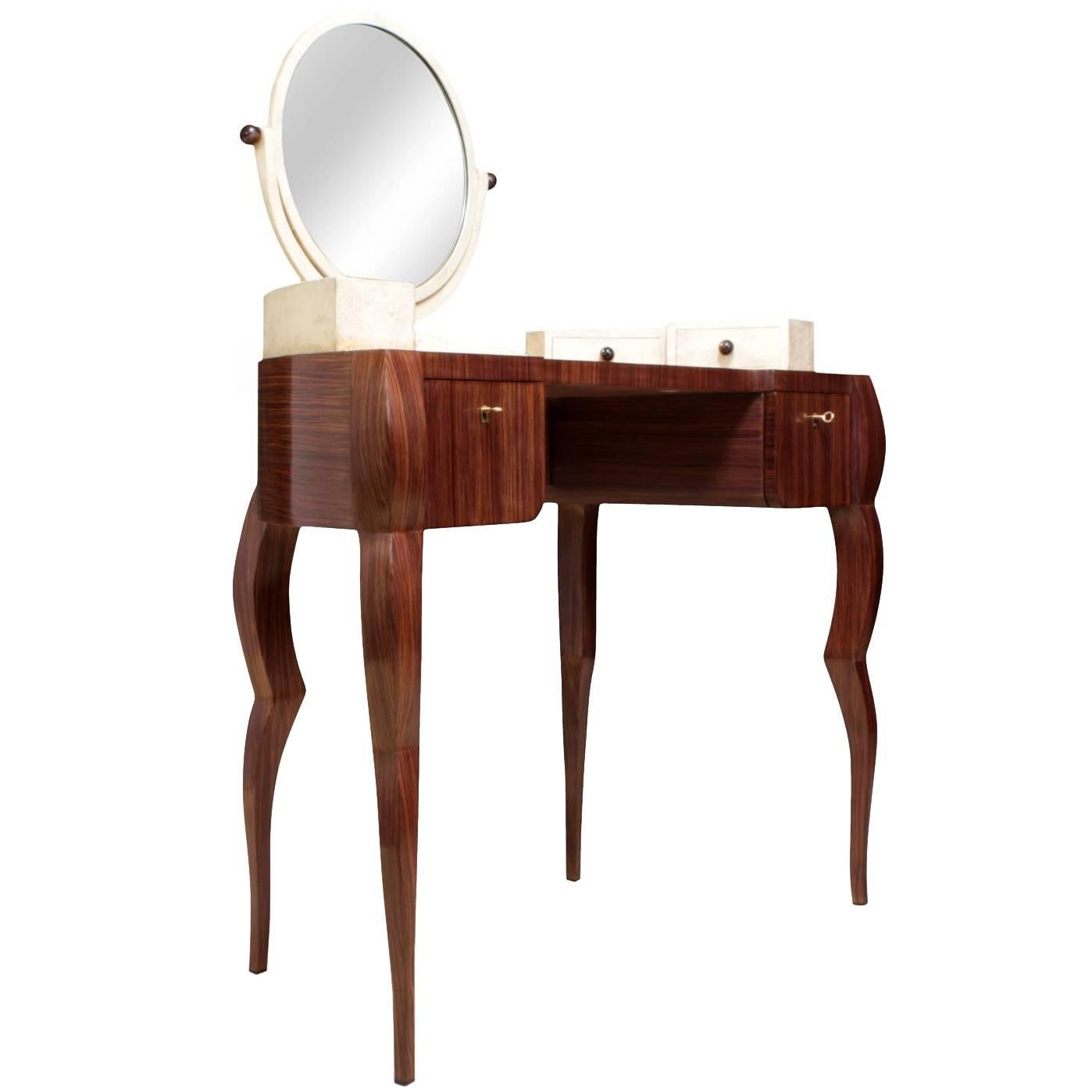 Dressing Table in Macassar Ebony and Shagreen