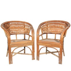 19th Century Pair of Oriental Children Chairs