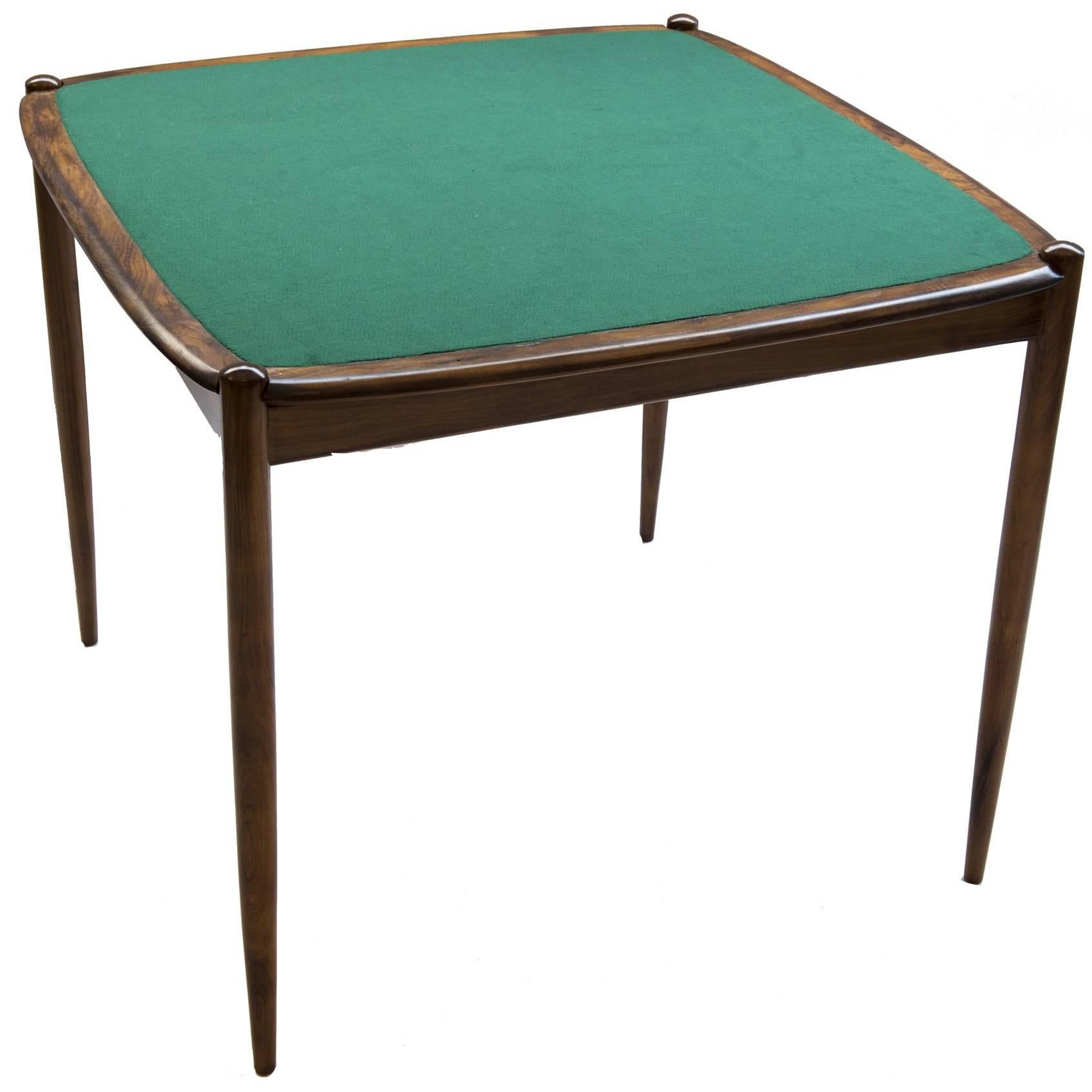 Midcentury Brazilian Gaming Table in Rosewood by Forma, 1960s