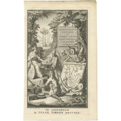 Antiker Druck mit Illustration von Handelsaktivitäten in Südostasien von I. Tirion