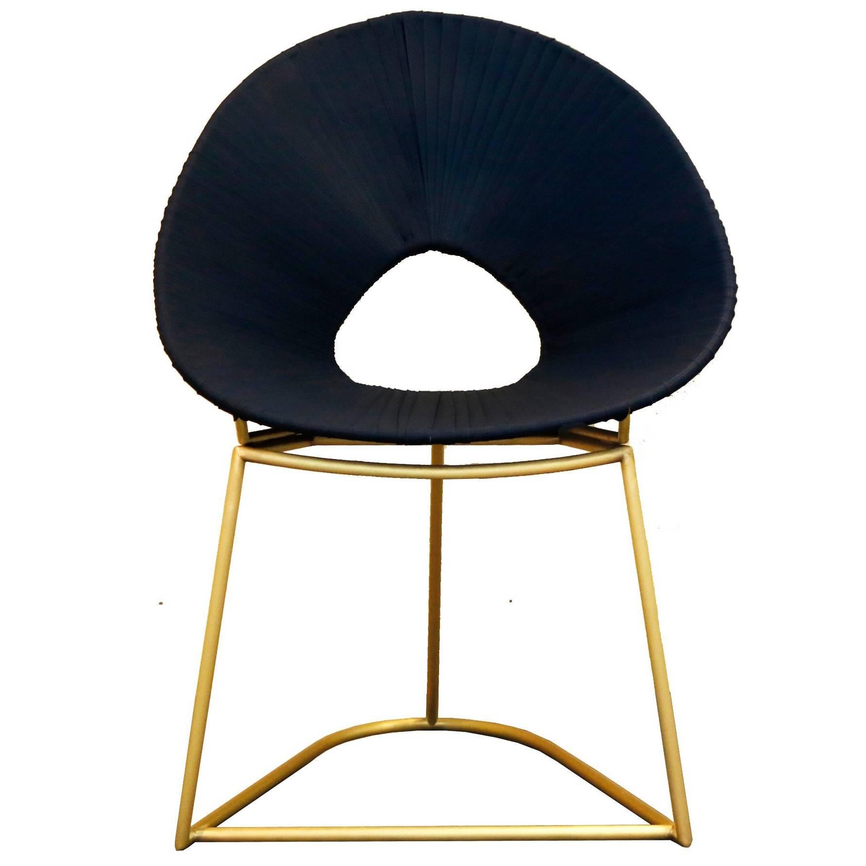 Cacique Chair, Brass Limited Edition - Contemporary Outdoor Furniture Design For Sale