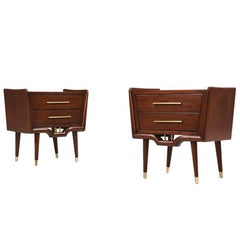 Mexican Modernist Nightstands by Frank Kyle