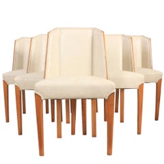 Set of Six Art Deco Dining Chairs