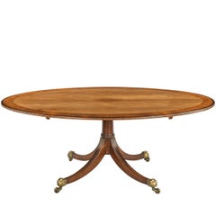 Early 20th Century Large Oval Mahogany Breakfast Table