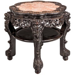 Late 19th Century Hardwood Oriental Jardinière Stand