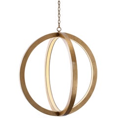 CAMILE CHANDELIER - Modern 'Antique Gold Leaf' over Iron Chandelier