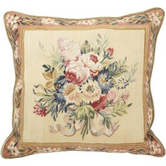 Vintage Needlepoint Pillow