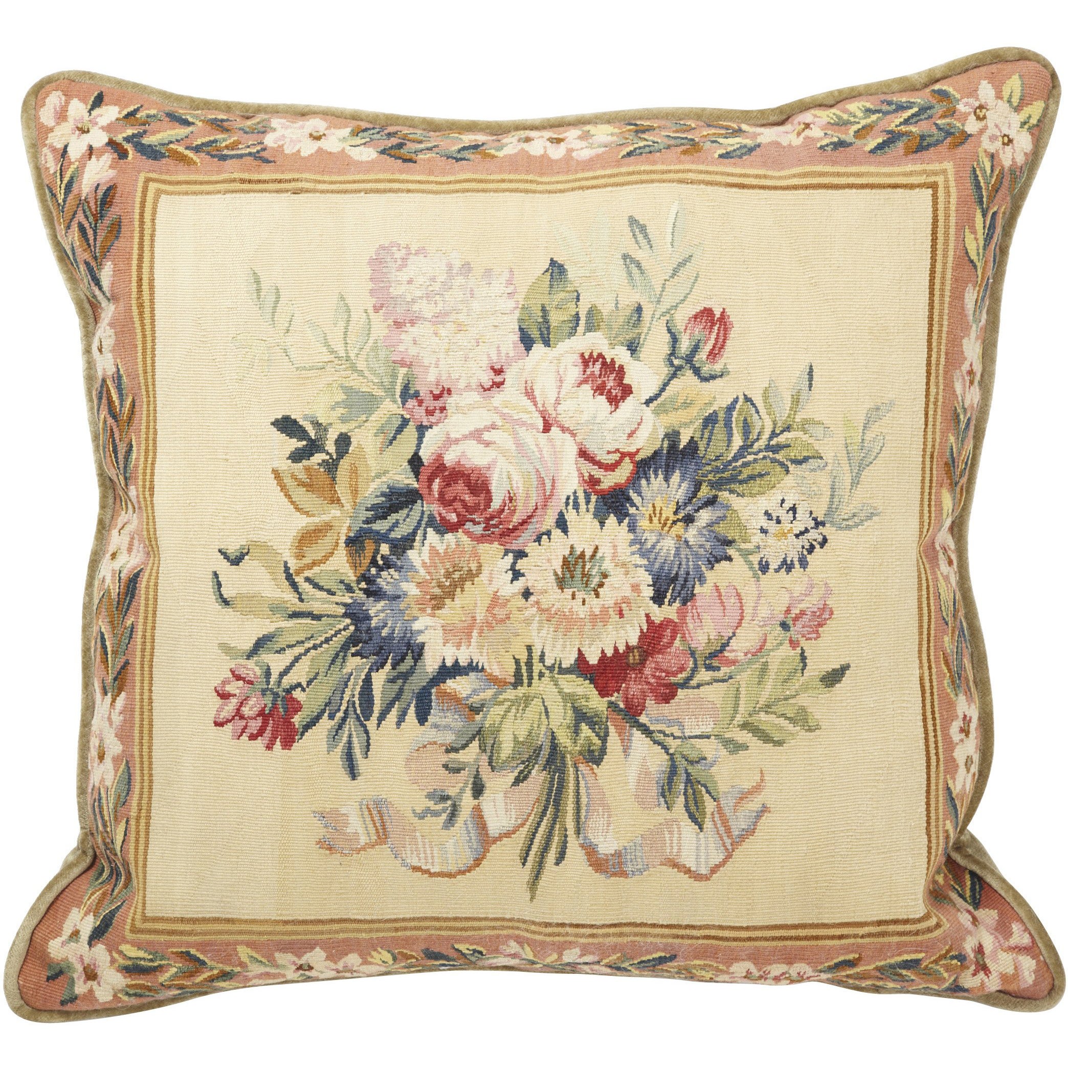 Circa 1900 Victorian English Beaded and Needlepoint Pillow at 1stDibs