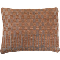 Indian Handwoven Pillow Bronze and Grey
