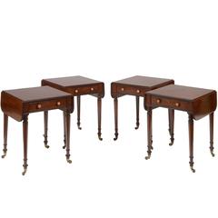 Set of Four Mahogany Pembroke Tables, English, circa 1820 3
