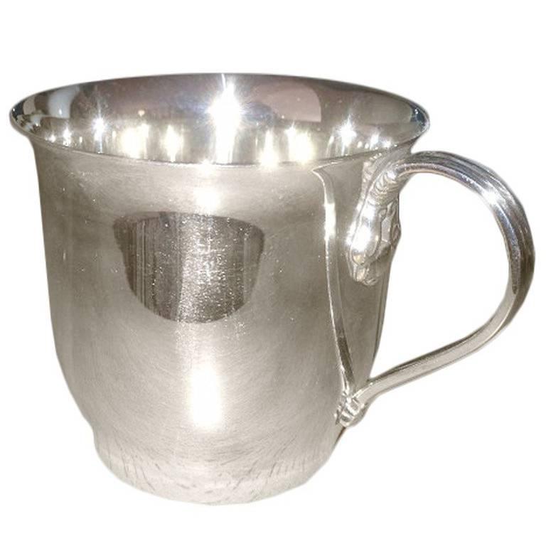 Jensen Sterling Silver Acorn Child Cup 1352 For Sale at 1stDibs
