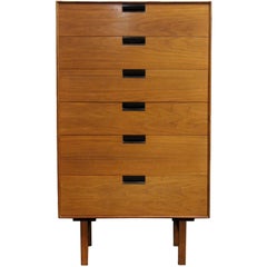 Mid-Century Modern Milo Baughman for Arch Gordon Highboy Dresser 1950s 6 Drawer