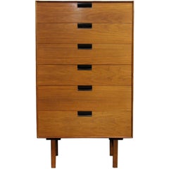 Mid-Century Modern Milo Baughman for Arch Gordon Highboy Dresser 1950s 6 Drawer