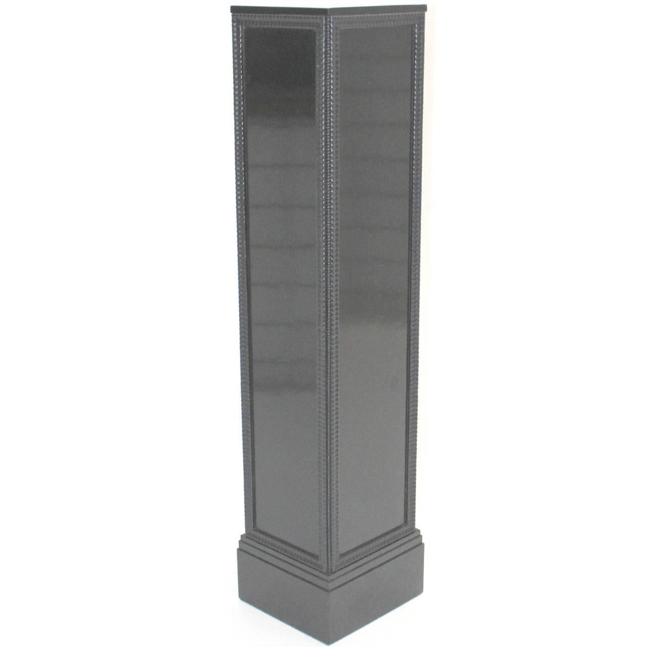 Black Art Deco Era Vintage Column 1920s Austria