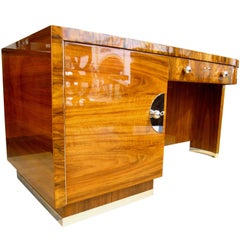 Bauhaus Desk, Möbel Deutsche Werkstätten, Walnut, Germany circa 1930