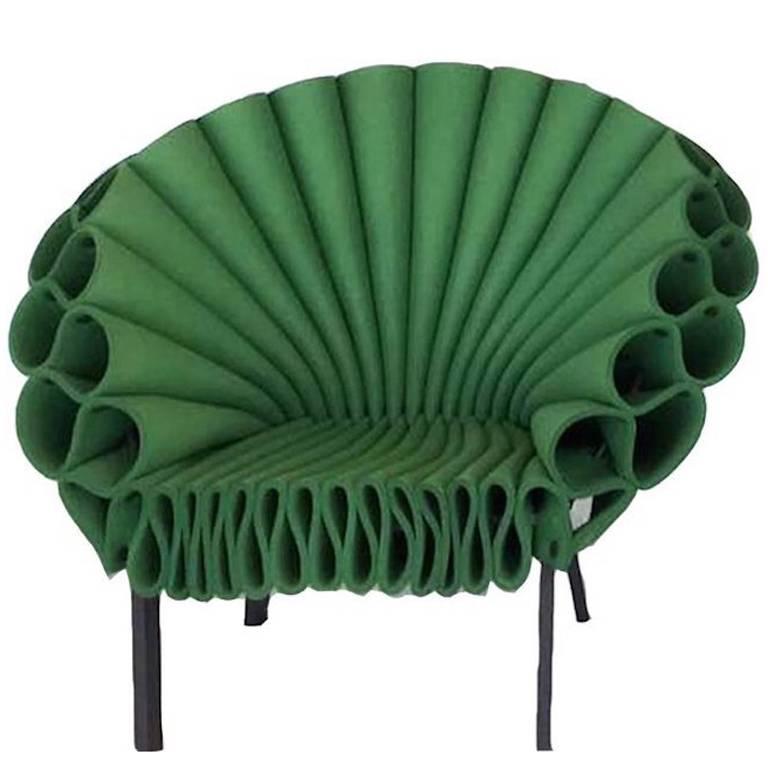 Peacock Chair Designed by Dror Benshetrit for Cappellini, Green
