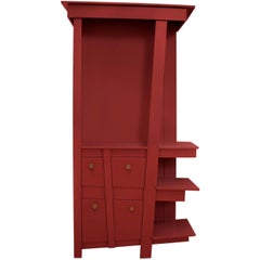 plywood showcase Showcase Cabinet by Tom Frencken in Lacquered Birch Plywood, Netherlands, 2016