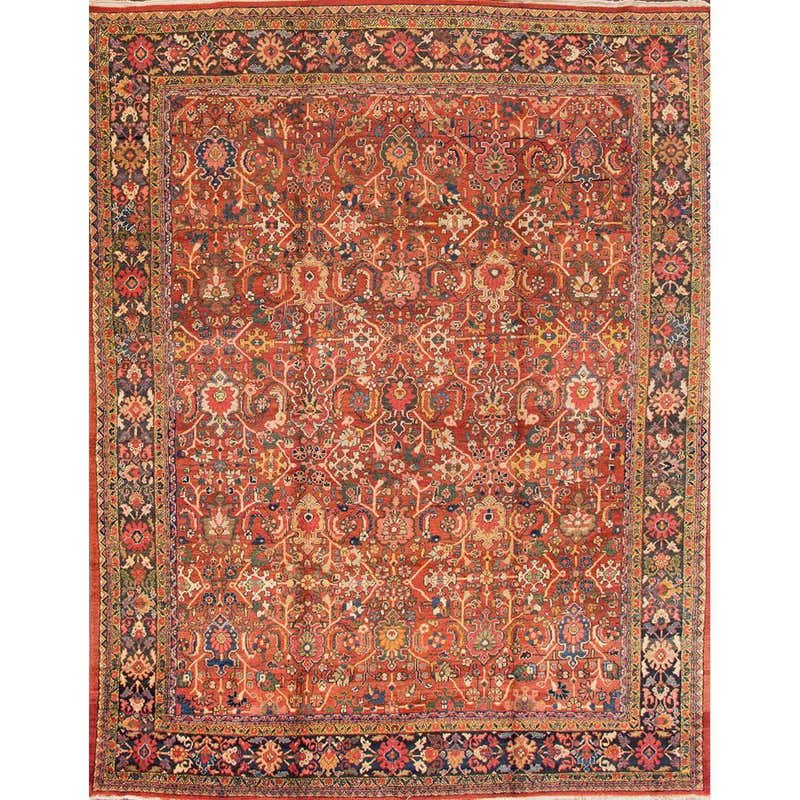 Mid Century Mahal Rug For Sale at 1stDibs