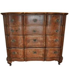 Antique Four-Drawer Swedish Painted Commode, circa 1760
