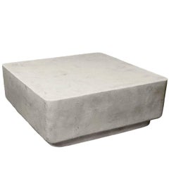 Lightweight Outdoor Cocktail Table in 'White Concrete' by Zachary A. Design