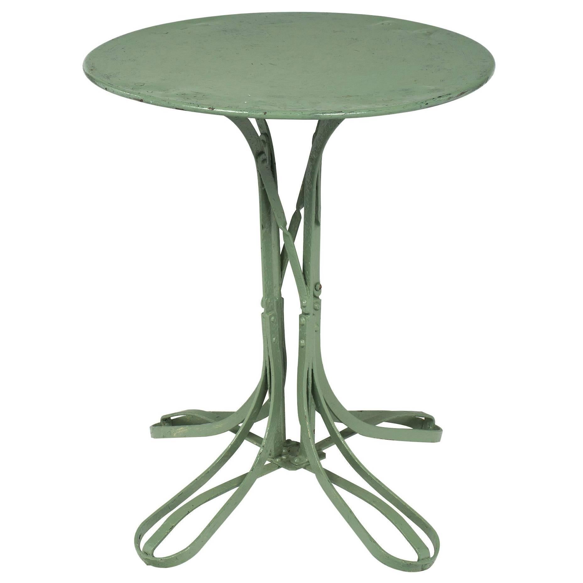 Green French Vintage Bistro Table