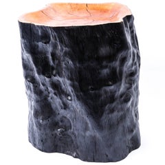 Burnt Wood Side Table