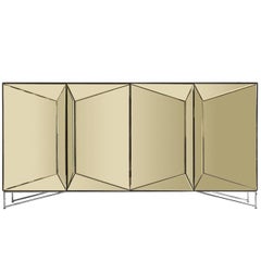 Mirrored gold Credenza