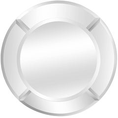 Monumental "Saturn" Mirror by Karl Springer, 1980s