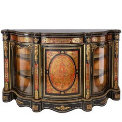 19th Century French Louis XVI Style Boulle Credenza