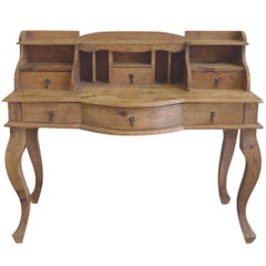 20th Century French Country Pine Desk