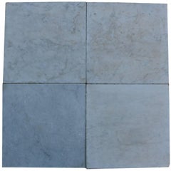 12m2 19th Century Antique Reclaimed Carrara Marble Floor Tiles