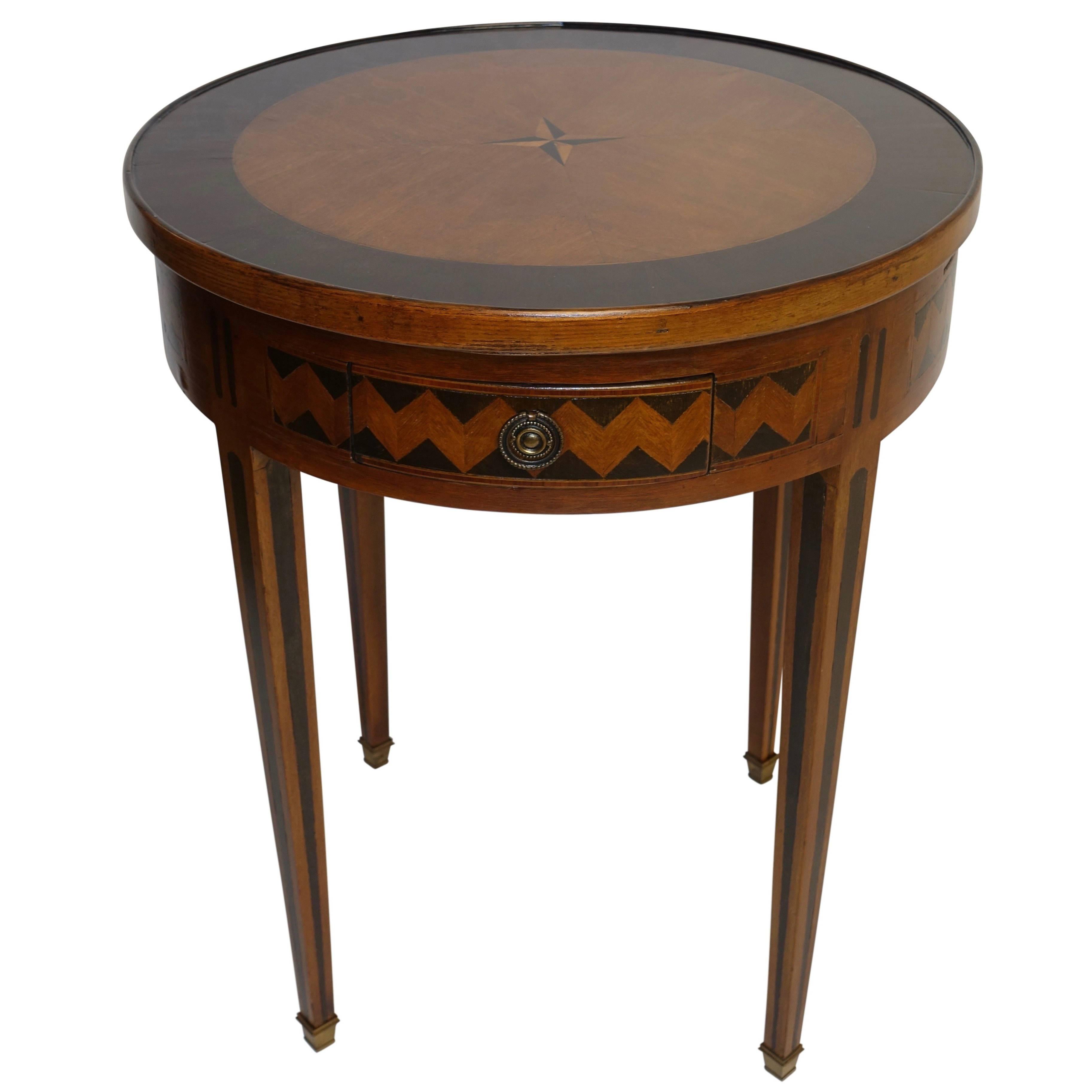 Directoire Game Table with Ebonized Inlay, French, circa 1780