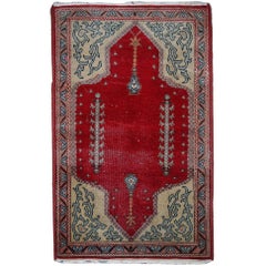 Handmade Antique Turkish Konya Rug, 1920s, 1C500